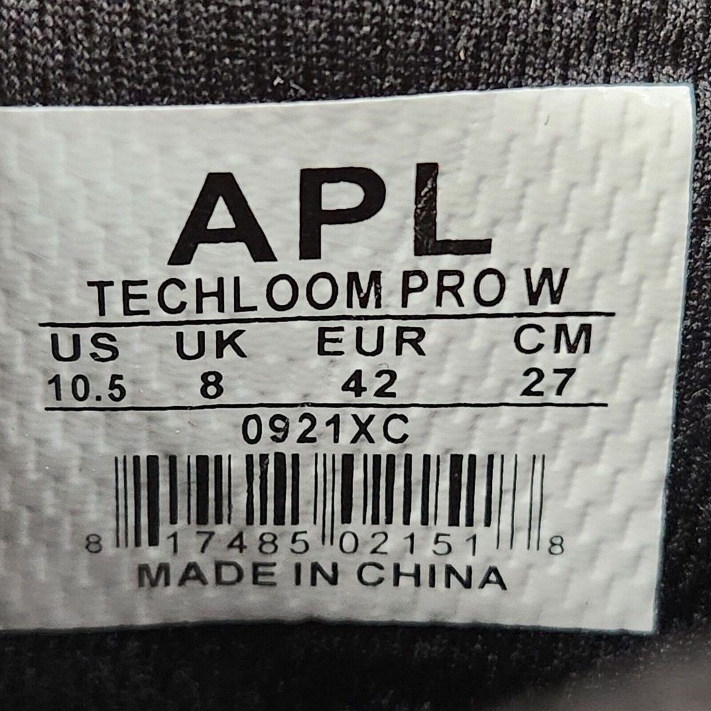 APL TechLoom PRO Womens Sz 10.5 Black Knit Athletic Classic Running Sneaker Shoe - Picture 10 of 10